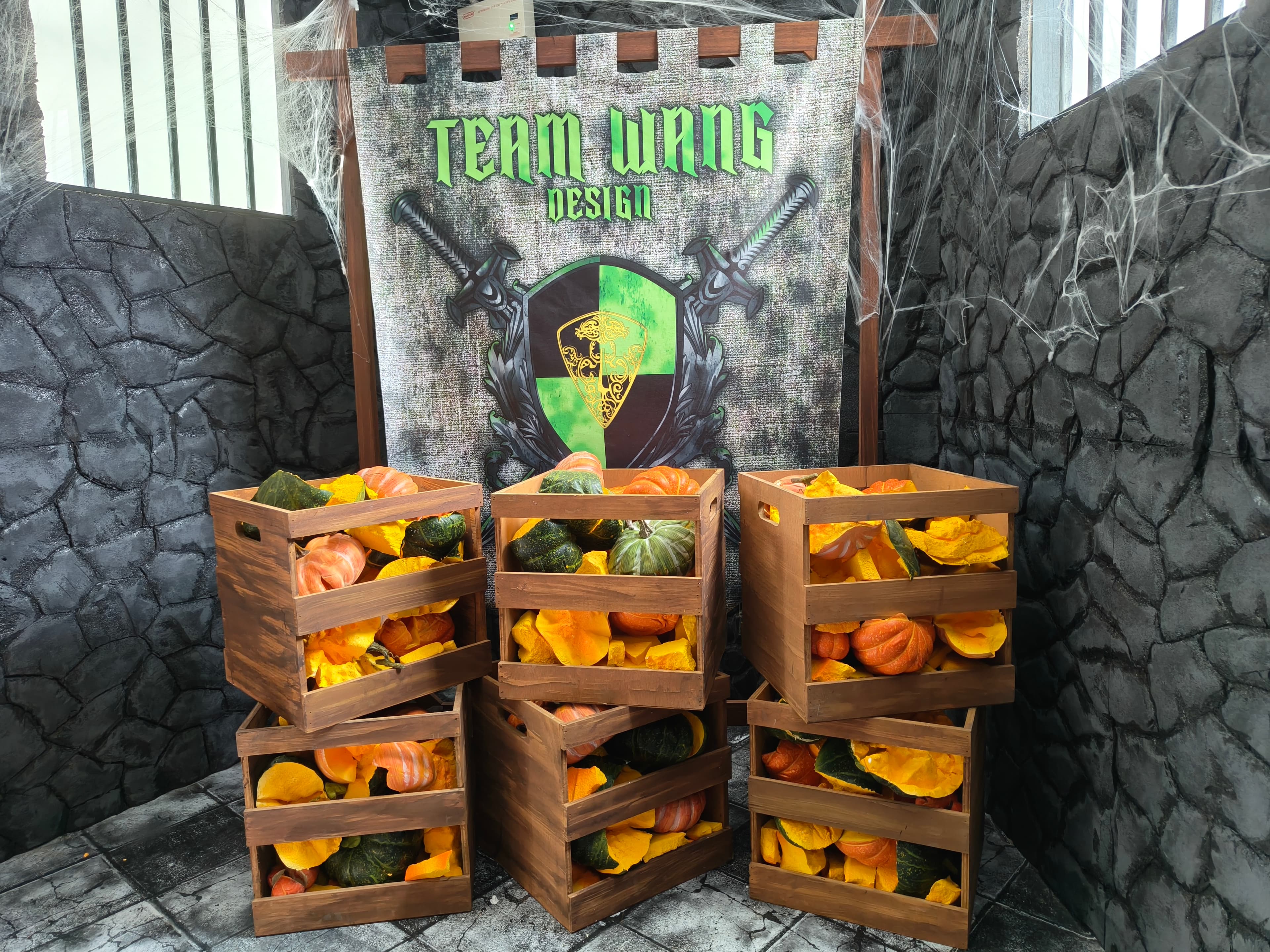 Team Wang Banner & Pumpkin Crates - Under The Castle